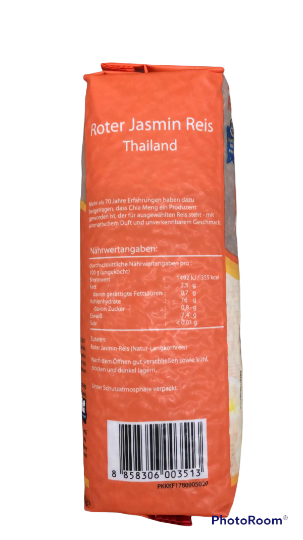 Roter Jasmin Reis Qrice 1kg - Gạo lứt đỏ Thailand 1kg (túi  cam)-US-396998017034